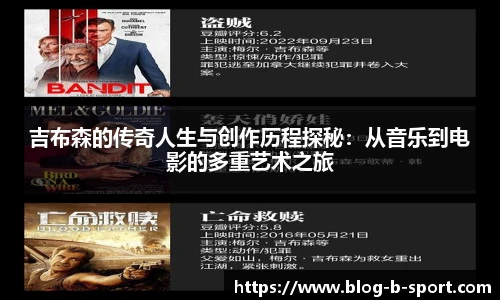 吉布森的传奇人生与创作历程探秘：从音乐到电影的多重艺术之旅